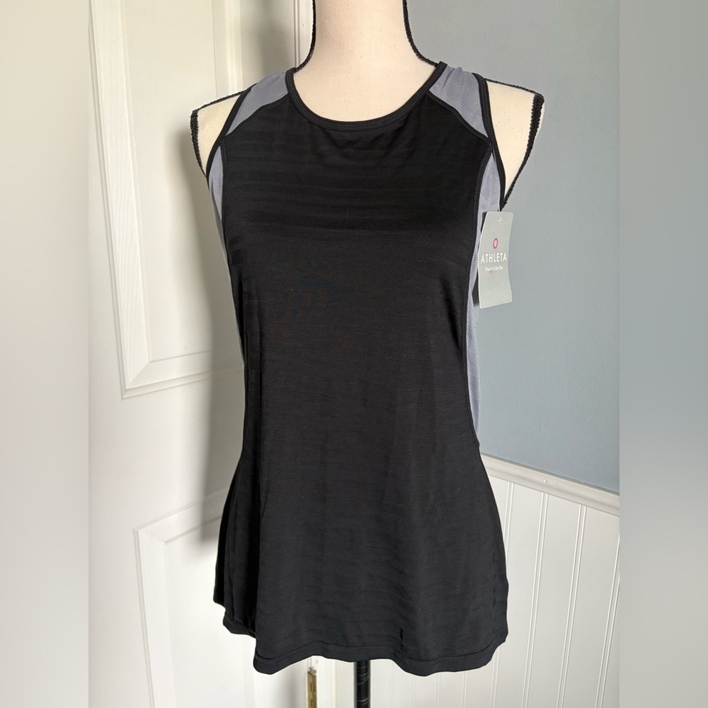 Athleta Black Spinner Tank Top NWT